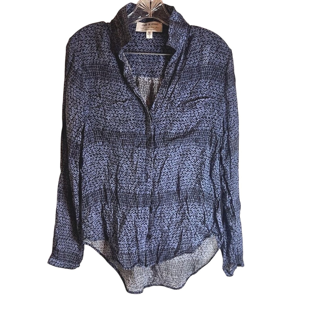 Anthropologie‎ Cloth and Stone Rayon Tunic Top, Size Small Office Career Wear